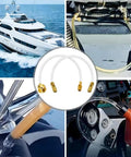 Hydraulic Steering Bleed Kit For Seastar Systems With Quick Connect Leak Proof Cap And Brass Fittings on various boats