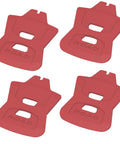 Disc Brake Pad Spacer Kit For SRAM MTB And Road Bikes, Brake Pad Spreader Spacers, 4 Pack In Red, Prevents Inward Pad Movement