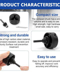Heavy Duty Three Jaw Lathe Chuck Set With Self Centering Extension Rod Kit For Mini CNC Milling And Wood Lathes Built Like A Tank With Sleek Black Finish And Solid Grip, features compact chuck with rods