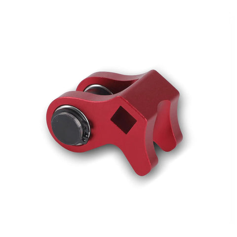 Pro Grade Aluminum Valve Spring Installation Tool For LS1 LS2 Engines Red Finish Lightweight Alloy Valve Spring Compressor For Intake And Exhaust Valves Durable Handheld Automotive Toolkit close-up