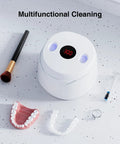 Retainer Cleaner Machine With 45kHz Ultrasonic Cleaning And LED Digital Timer 200ml Capacity For Dentures Aligners Braces