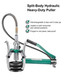 Heavy Duty Hydraulic Bearing Puller With Manual Hand Pump Gear Extractor Featuring 2 Jaw And 3 Jaw Setups for vertical use