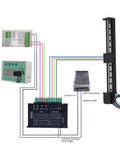 Wiring diagram of Heavy Duty 200Mm Stroke Xyz Linear Stage Actuator Featuring Single Rail Design And Tough Metal Frame For Cnc Milling.