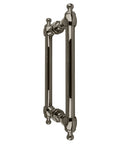 Polished Nickel 8 Inch Center-To-Center Colonial Style Back-To-Back Pull Handle With Brass Hardware for double doors