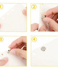 Knockout Silver Chicago Binding Screws M5 X 6Mm Nickel Plated Flat Head Rivet Set used in step-by-step binding process.