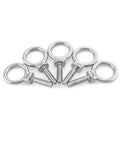 20 Pack 1/4-20 Stainless Steel Eye Bolts, 1-Inch Lifting Rings, Marine Grade Threaded Eyebolts For Hoisting And Machinery