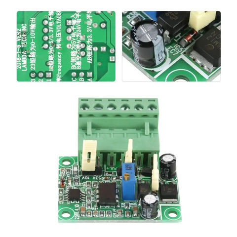 0-10kHz To 0-10V Frequency Converter Module With Optical Isolation For PLC Interface, close-up of electronic components
