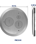 Concrete Floor Box With Brass Plated Cover Plate 1 Screw Cap And 2 Data Caps Built For Standard Receptacles ADA Compliant