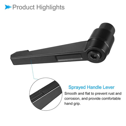 Close-up of sprayed handle lever from Clamping Lever Handles Set M10 Female Thread 93mm Lever Adjustable Quick Release Locking