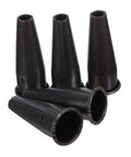 5 Pcs Steel Tapered Sleeve Handle Connectors For Garden Hoe And Rake Replacement Ferrule Parts, black metal bushings
