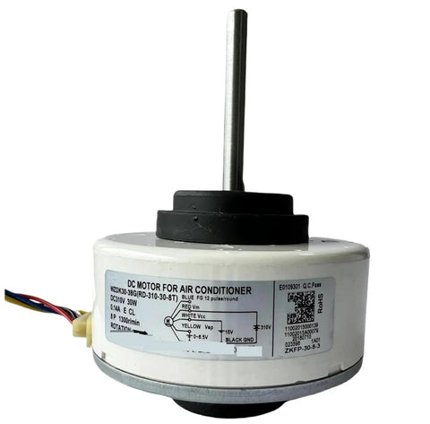 WZDK30-38G DC Brushless Air Conditioning Motor RD-310-30-8T 30W Inverter Fan Motor with label detail