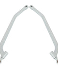 Radius Rods Bar Upgrade For Polaris RZR 1000 XP 4 EPS UTV High Lifter Radius Arm Kit With Heavy Duty Rods, Fits 2014-2017 Models, Improves Steering, Stability, And Off Road Performance. Pair of white steel radius rods with bushings