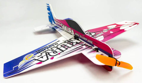 Indoor Micro RC Plane Kit Sakura 3D F3P For Indoor Flight 420mm Wingspan Unassembled Easy To Assemble EPP Material