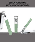 All In One Nail And Foot Care Kit For Women Pro Grade 12 Piece Manicure Pedicure Set In Green Travel Case nail clippers