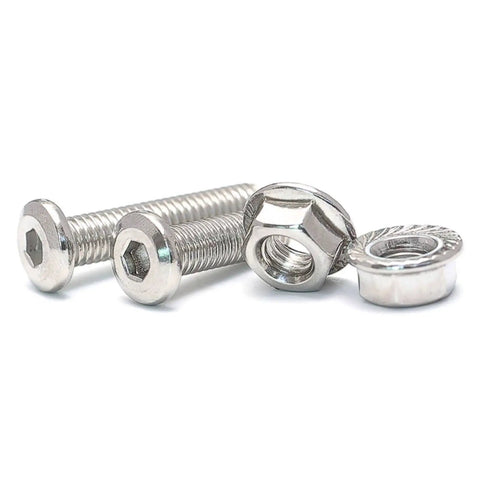 Stainless Steel M6 Beveled Hex Socket Head Screws With Flange Nuts Kit For DIY Projects, 304 Grade, M6x40 Length