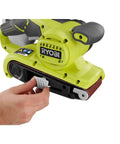 3 By 18 Inch Compact Belt Sander Sporting A Gutsy 6 Amp Motor Built Like A Tank To Crush Heavy Duty Woodworking, hand adjusting sanding belt.
