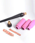 Top Tier 5 Or 10 Pack Of Heavy Duty Long Back Caps For WP-17 WP-18 And WP-26 TIG Welding Torch Heads and accessories.