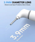 Ultra Thin 3.9mm Ear Otoscope Camera With Light For HD Ear Inspection At Home Kid And Adult Friendly Movement Sensitive Clear Inside View Safe Easy Peasy Ear Checks And Ear Health Tool, 3.9mm lens