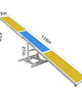 Dog Agility Seesaw For Backyard Training, Weather Resistant Balance Obstacle, 118x13 inches, height adjustable.