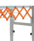 Heavy Duty Adjustable Conveyor Table On Wheels With 110 Lb Capacity Flexible Extendable Roller System For Warehouse And Factory Use