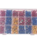 Check Out This Awesome 1200 Piece Quick Connect Terminal Kit With Durable Copper And Tinned Plating For Easy Electrical Rezzos And Solid Wire Fixes That Actually Hold Up Under Pressure. 1200-piece crimp terminal kit in compartment box, red blue yellow