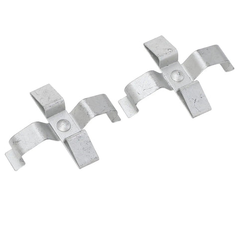 Ultimate Rear Disc Brake Pad Pins Clips Metal Kit For Vauxhall Vectra 95 To 03 Caliper Repair OEM Replacement Install Fast And Easy Fitment, silver steel clips
