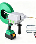 XIVUIFOI Automatic Electric Wire Threader Machine 550Nm Torque, cordless cable puller with 98ft line for conduit threading.