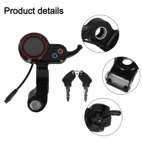 LCD Display Panel For E-Scooter Thumb Throttle And Speedometer, E-Bike Controller With Clear No Glare Readout For Cycling Monitor And Scooter Instrument Cluster, Safe Rides Everyday