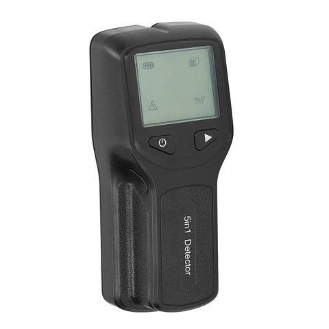 Thonlai 5 in 1 Stud Finder Multifunctional Wall Scanner for Wood and Metal Detection with LCD Display, black handheld device