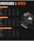 Rock Solid Medium 30 Millimeter Scope Rings With 1.05 Inch Center Height For Picatinny Rails CNC Machined From 6061 T6 Aluminum and size chart