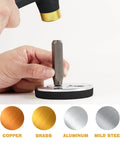 Vintage Style Metal Stamping Kit Set of Four in 8mm Steel for Jewelry Leather Craft DIY Imprint Stamps with Classic Rococo Patterns