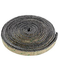 Front view: roll of self-adhesive stove window gasket tape, 1 in wide by 72 in long, flat gasket with 3M backing