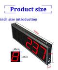 Heavy Duty Four Digit Dual Led Counter Meter Featuring Top Notch Laser Sensor And Convenient Remote showing size dimensions in millimeters.