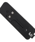 Black Video Doorbell Back Plate Replacement Part With Hooks, Easy Install Back Plate Kit, Lightweight Durable Plastic Mount