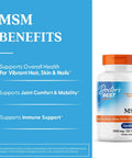 Top Shelf Real Deal Msm Sulfur Supplement Strengthening Joints And Nourishing Skin Hair Nails 1500 Mg Daily Fuel With Natural Connective Tissue Support 120 Tablets on blue background.