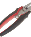 ArmorEdge 3 In 1 Wire Stripper Crimper Cutter For 22 To 10 AWG Stainless Steel With Overmolded Ergonomic Handles and Laser Etched Blades