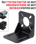 universal motor mount bracket for DC and stepper motors, steel