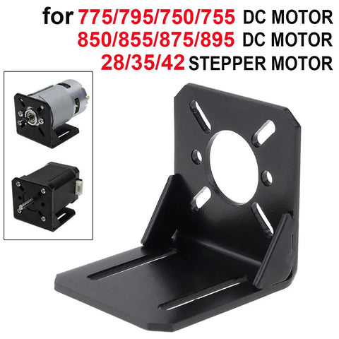 universal motor mount bracket for DC and stepper motors, steel