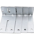 Four Pack Heavy Duty Garage Door Track Jamb Brackets Made From 12 Gauge Galvanized Steel For Ultimate Reinforcement