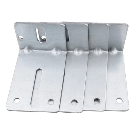Four Pack Heavy Duty Garage Door Track Jamb Brackets Made From 12 Gauge Galvanized Steel For Ultimate Reinforcement
