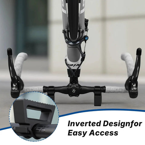 Rugged Bike Repair Stand With Handlebar Stabilizer for Mountain and Road Bikes, showing inverted design for easy access.