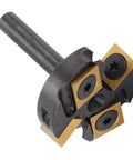 Top Tier High Performance Slab Flattening Router Bit For CNC With 1 3/8 Inch Cut Diameter And Sturdy 1 4 Inch Shank, tungsten steel.