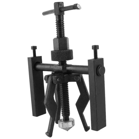 Heavy-Duty 3-Jaw Inner Bearing Puller Tool Set For Removing Sleeve Bushings And Car Auto Motorcycle Parts, forged carbon steel design.