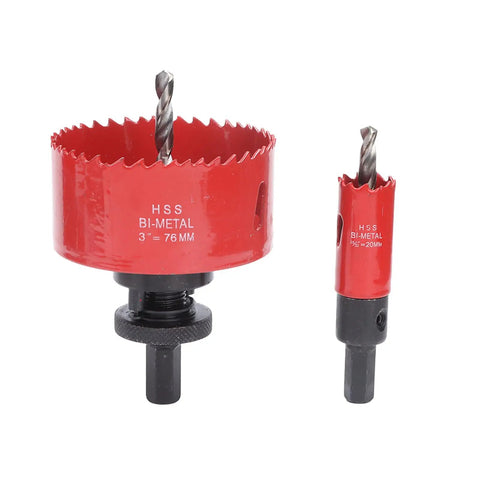 Fafeicy 21 Pc Hss Hole Saw Kit With Fast Cutting Wood Metal Plastic Plasterboard Set Includes Twisting Drill Bit Thread Converter And Hex Wrench For Home Projects, HSS bi-metal hole saws