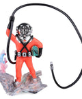 Red Scuba Diver Aquarium Ornament For Fish Tank Bubbler Decorations Lightweight Plastic And Resin Treasure Diver Decor To Boost Oxygen And Add Realistic Scuba Action