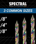 Step Point HSS Drill Bit Kit Three Piece Set No Pilot Hole Needed With Fast Starts And Cleaner Holes 135 Degree Split Point