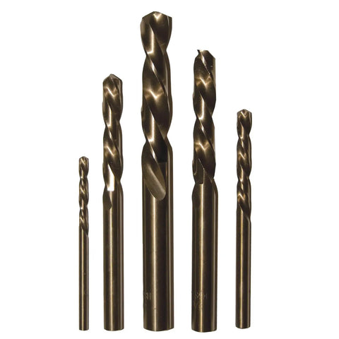 Left Hand Drill Bit For Metal Working With Cobalt M35 Steel Split Point Tips Self Centering Built To Cut Through Hardened Metals Bolts And Studs