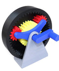 Hands On Assemblable Planetary Gear Model Kit For Demonstrating Gear Ratios, Mechanical Gear Set, colorful 3D printed gears close-up