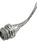 Tough As Nails Steel Strain Relief Cord Connector For Three Quarter Inch Electrical Wiring Jobs featuring grey steel and locking design.