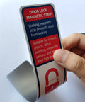 12 Pack Magnetic Lockdown Strips For Doors Heavy Duty Iron Door Magnets Security Devices For School and Office, indigo color